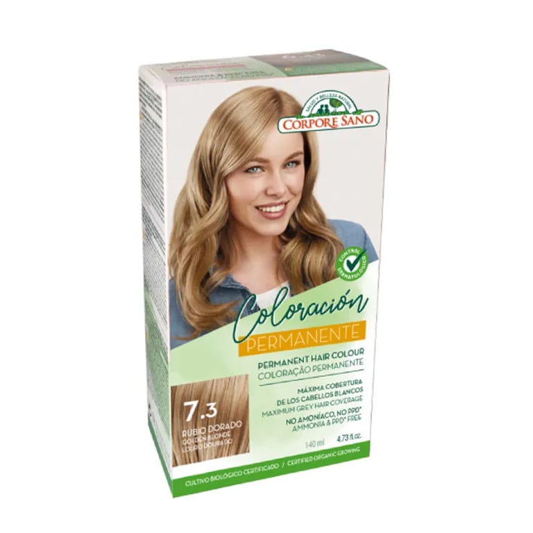 TEINTURE PERMANENTE BLOND DORÉ N°7.3