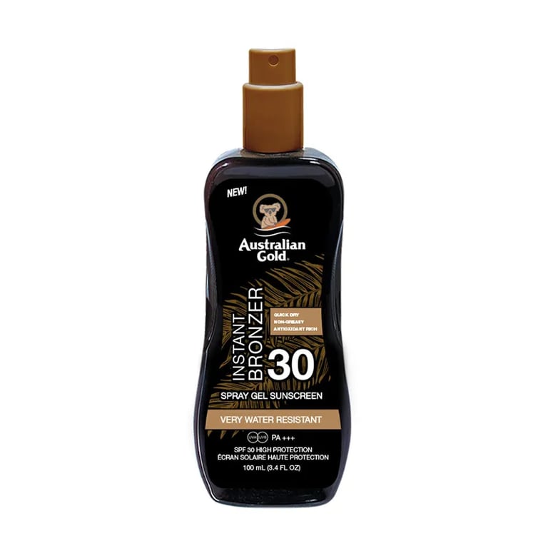 Sunscreen SPF 30 Spray Gel With Instant Bronzer