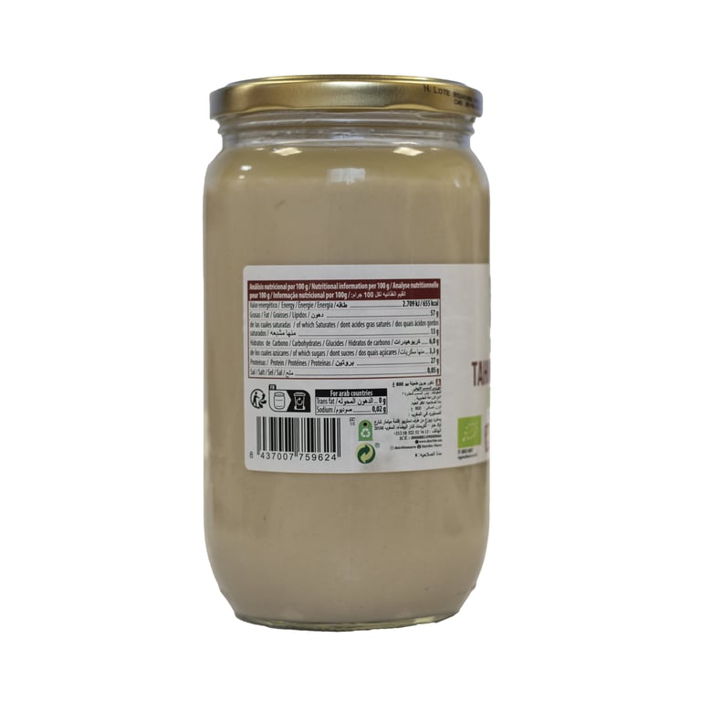 Profitez d’une crème bio avec Tahin Purée de Sésame Blanc Bio de NaturGreen.