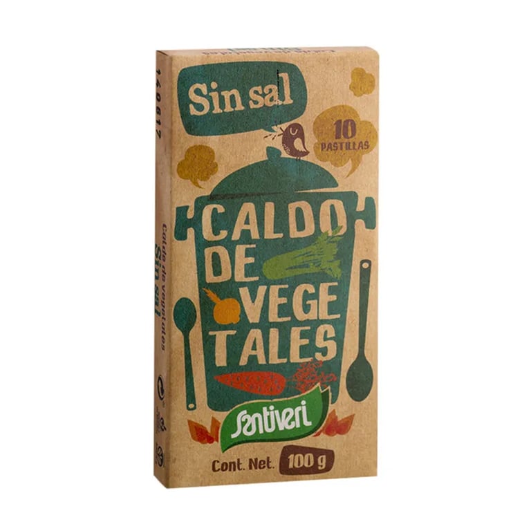 Pastillas Caldo De Vegetales Sin Sal