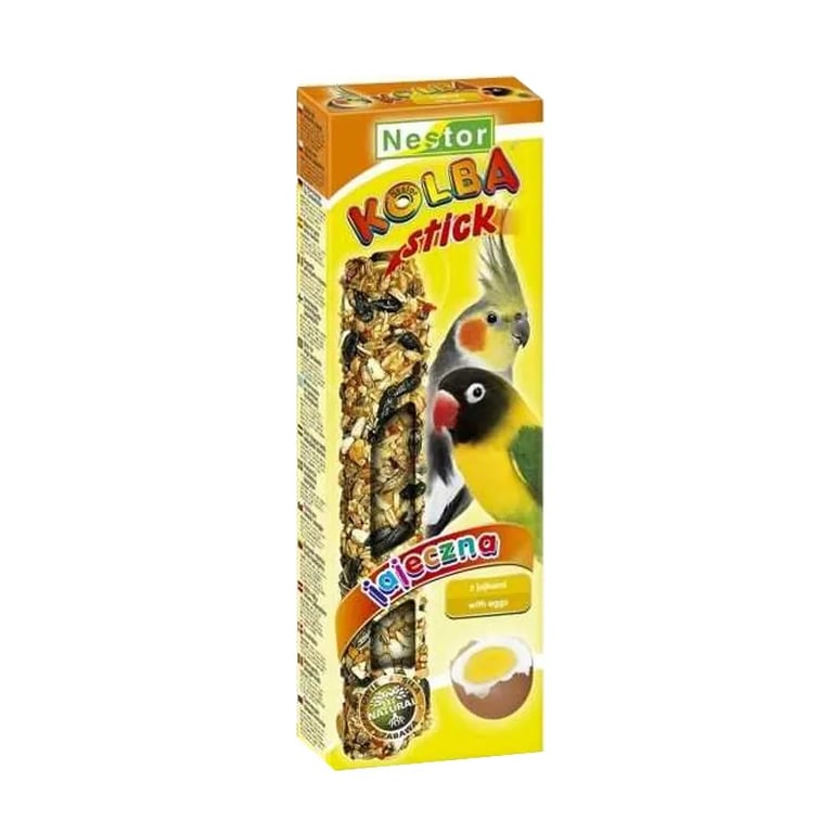 Kolba Stick Clásico Con Huevo Agapornis Y Ninfas