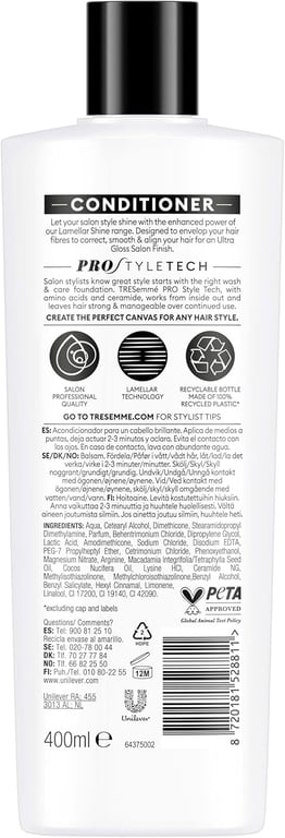 Acondicionador Lamellar Shine  685 ml de Tresemme