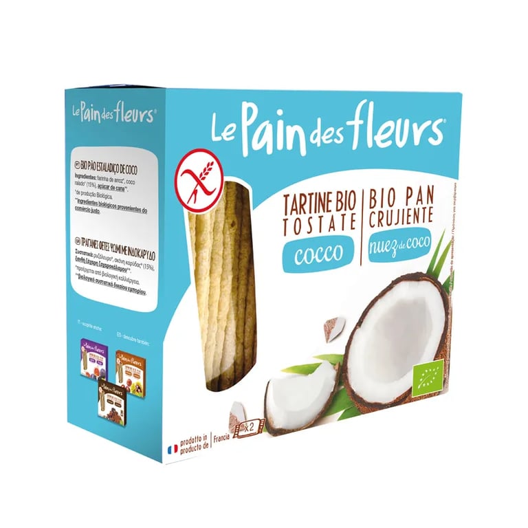 Pan Crujiente Bio Con Coco Sin Gluten