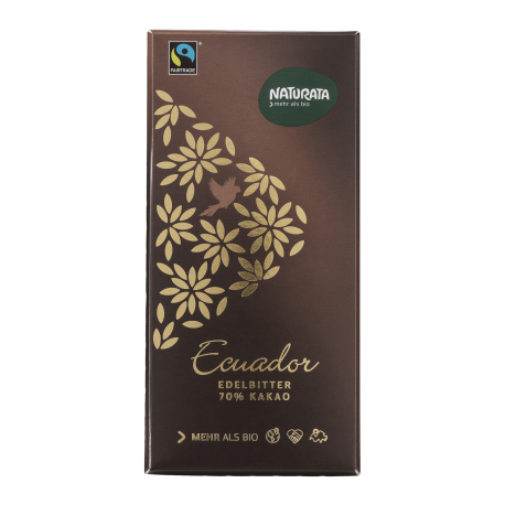 Chocolat Noir Équateur 70% Bio