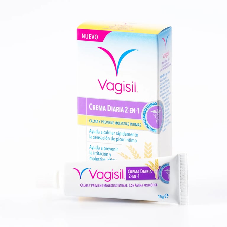 Vagisil Crema Diaria 2 En 1 Con Avena Prebiótica