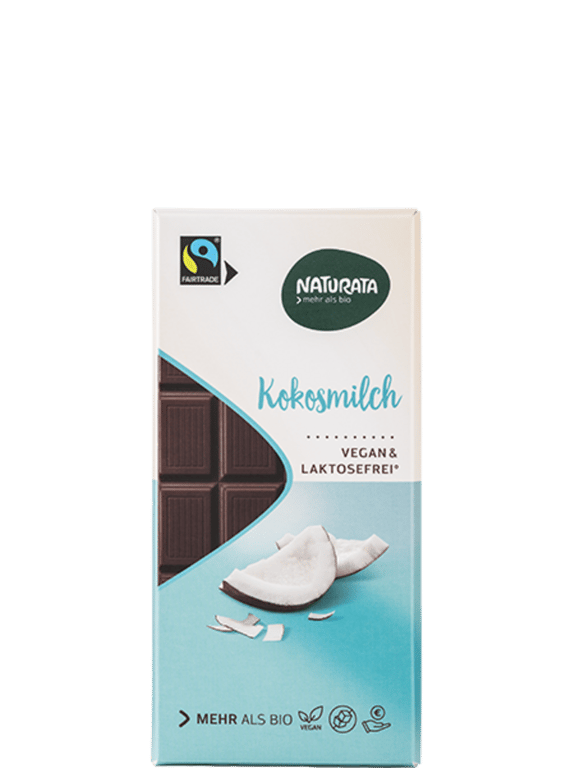 Cobertura de Chocolate con Leche de Coco Ecológica Sin Lactosa 100g