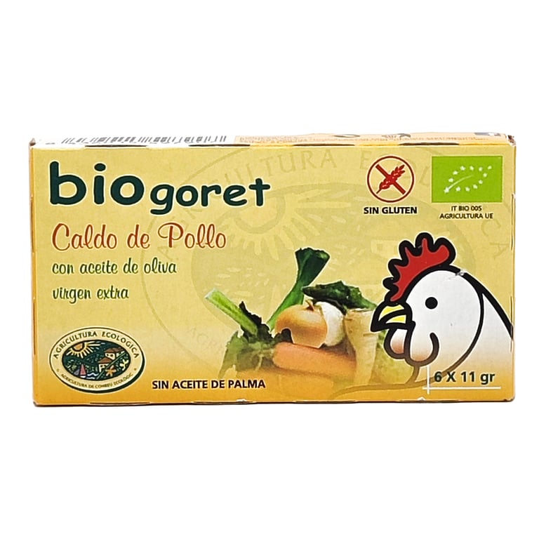 Cubes Bouillon Poulet Légumes Bio