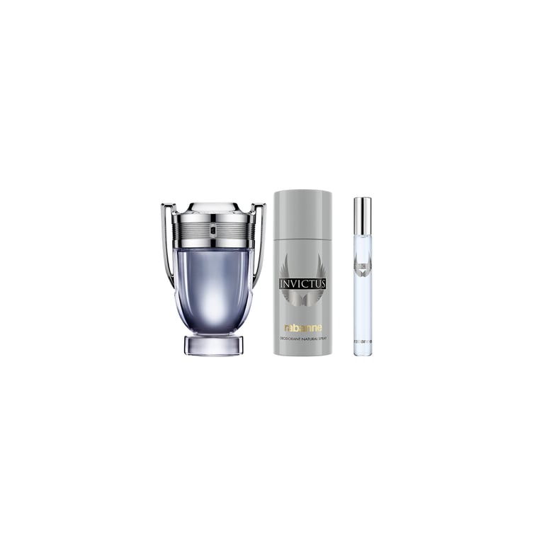 Invictus EDT 100 ml + EDT Mini 10 ml + Desodorante 150 ml Lote de Rabanne