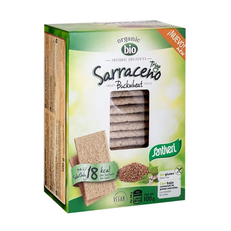 TOSTADAS CRUJIENTES CON TRIGO SERRACENO BIO
