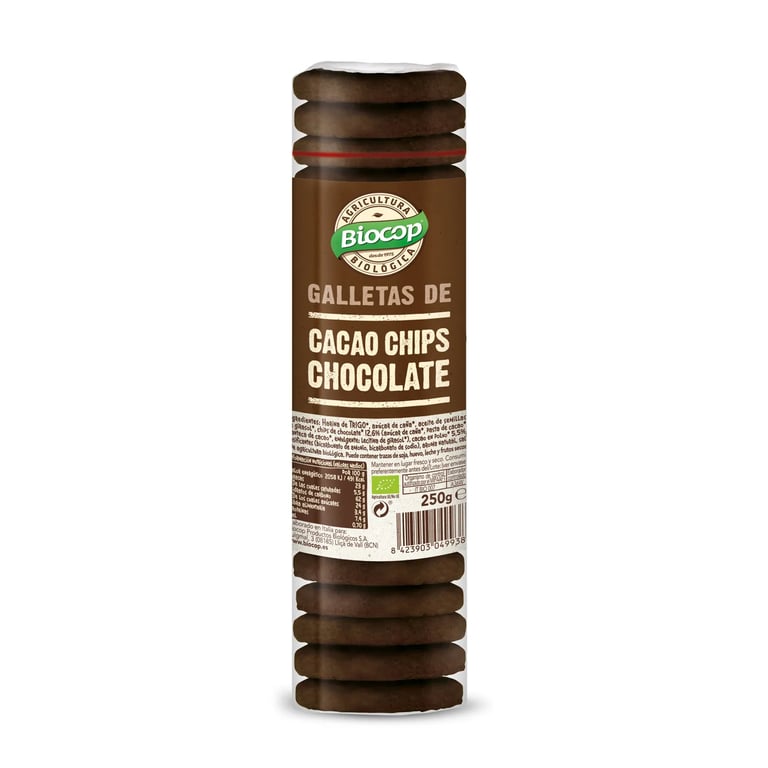 GALLETAS CACAO CHIPS DE CHOCOLATE