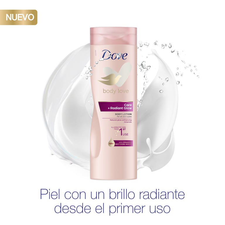 Care + Radiant Glow Körperlotion 400 ml von Dove