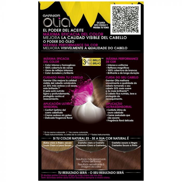 Olia Coloration Permanente #5,5 Acajou 4 pcs de Imedia