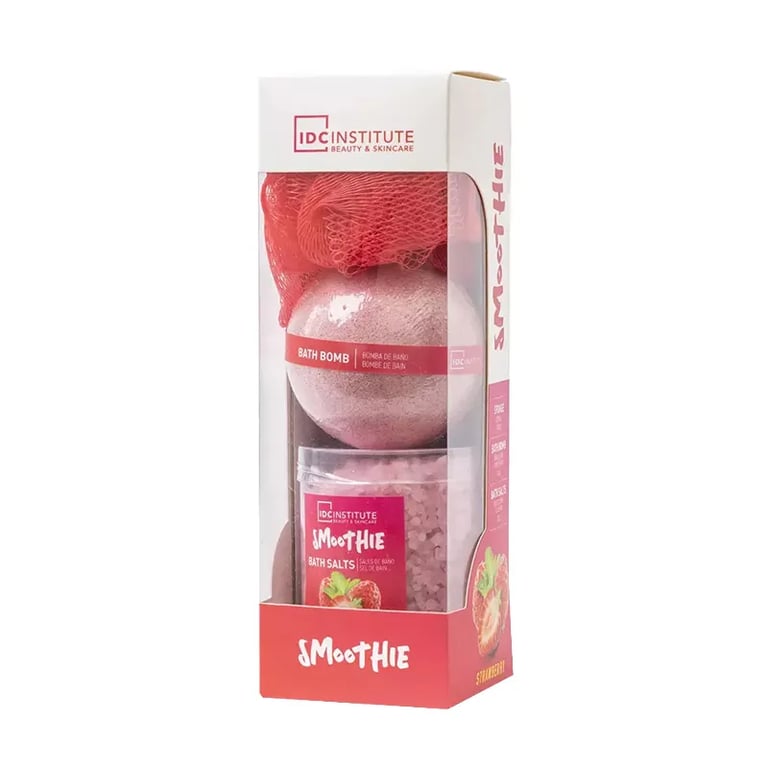 Smoothie Strawberry Lote Sales Aardbei 200g + Badbom + Spons