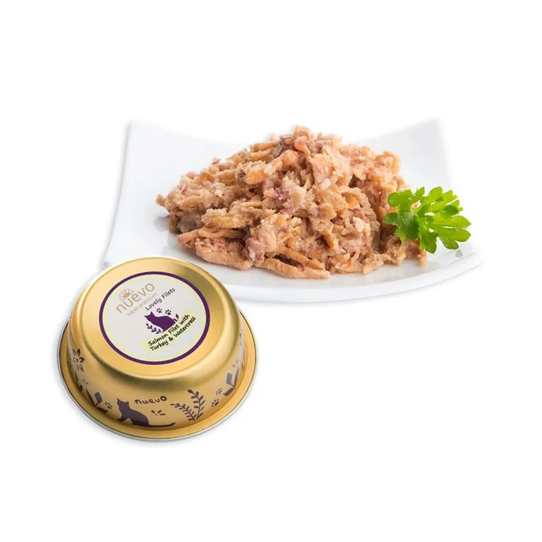 Lovely Filets Chat Saumon Et Dinde