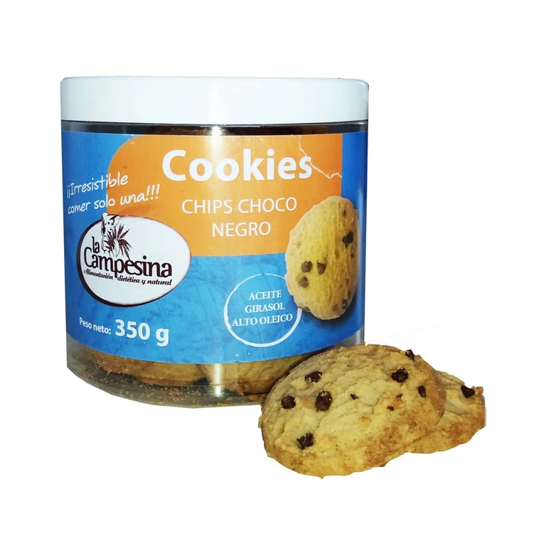 Arterielle Schwarze Choco Chips Kekse.