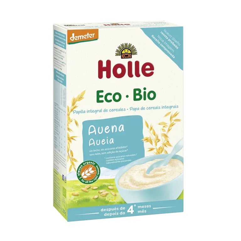 Papilla Integral De Copos De Avena 4 Meses Bio