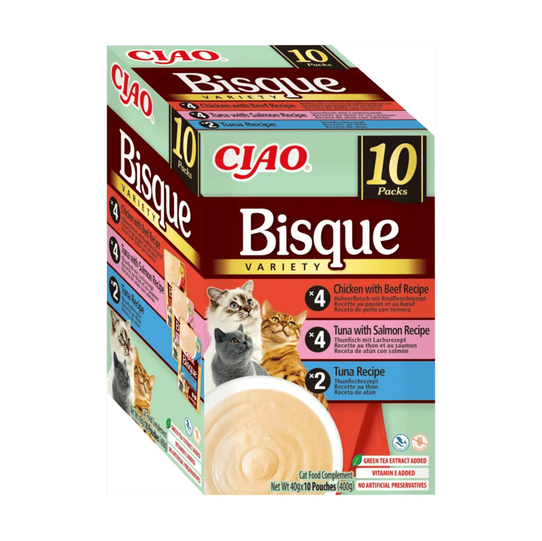 Bisque Féline Poulet Bœuf Thon Saumon