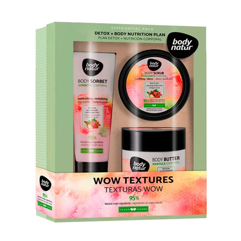 Body Sorbet Fruits Rouges Coffret 3 Produits Exfoliant 200ml
