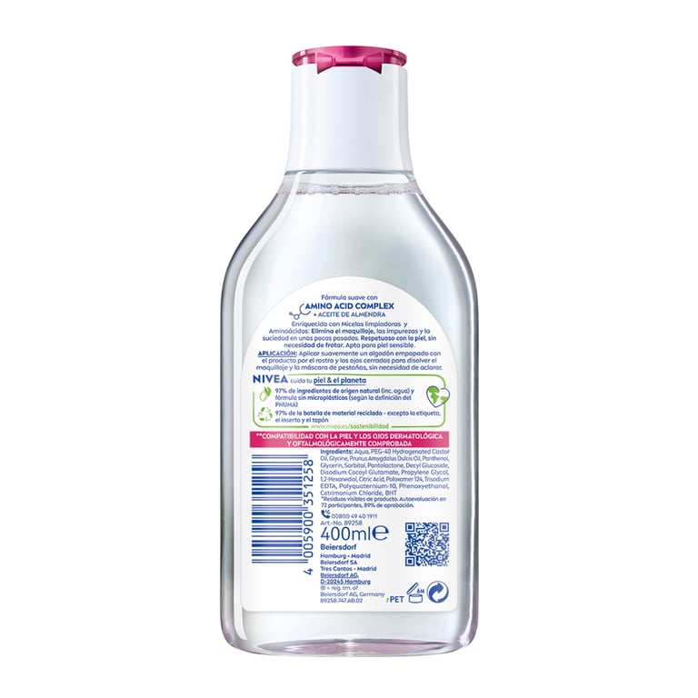 Eau Micellaire Peau Sèche 400 ml de Nivea