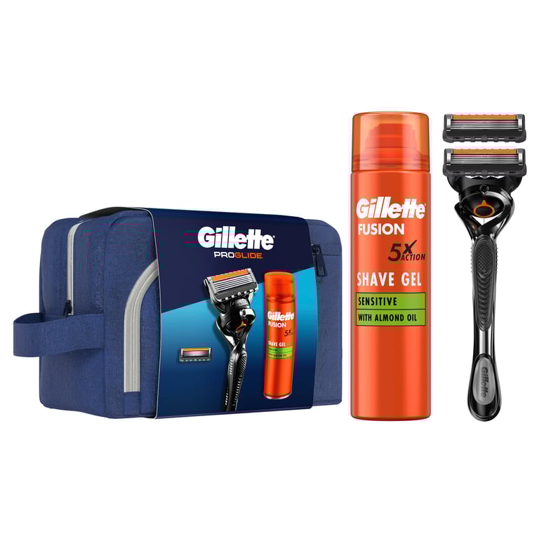 Neceser Maquinilla Proglide Mango + Recambios + Gel 200 ml de Gillette