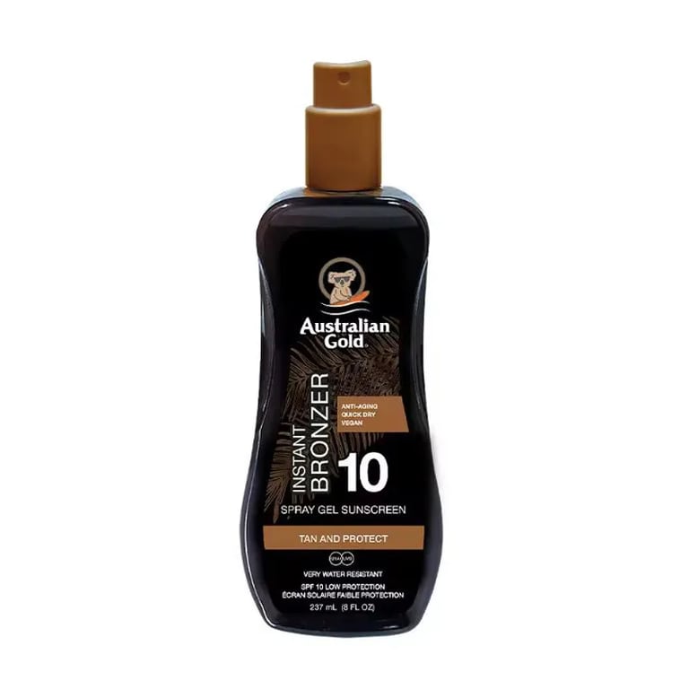Sunscreen SPF 10 Spray Gel With Instant Bronzer