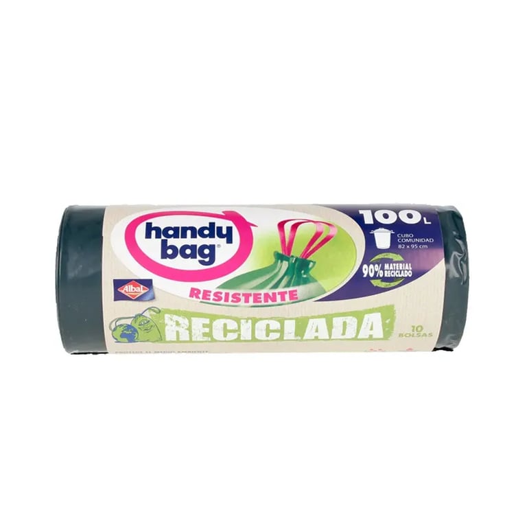 Handy Bag Reciclada Bolsa Basura Resistente 100 Litros
