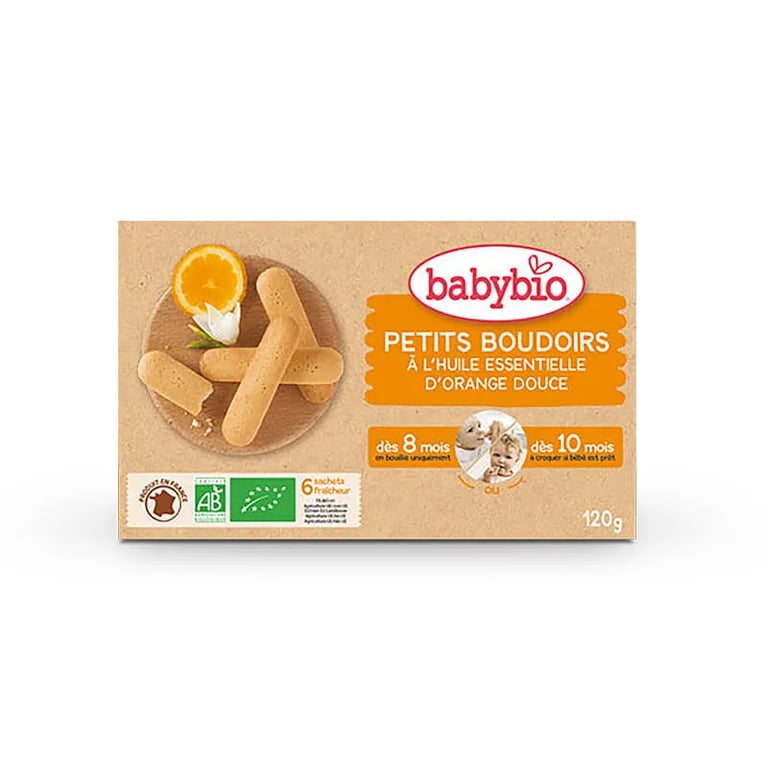 BABYBIO GALLETAS DENTICIÓN CON ACEITE ESENCIAL DE NARANJA DULCE