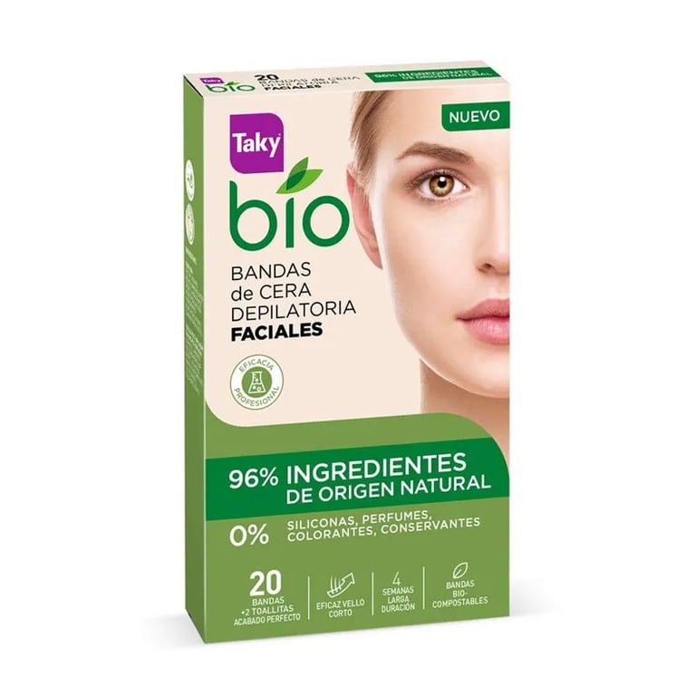 Bandas De Cera Depilatoria Faciales Bio