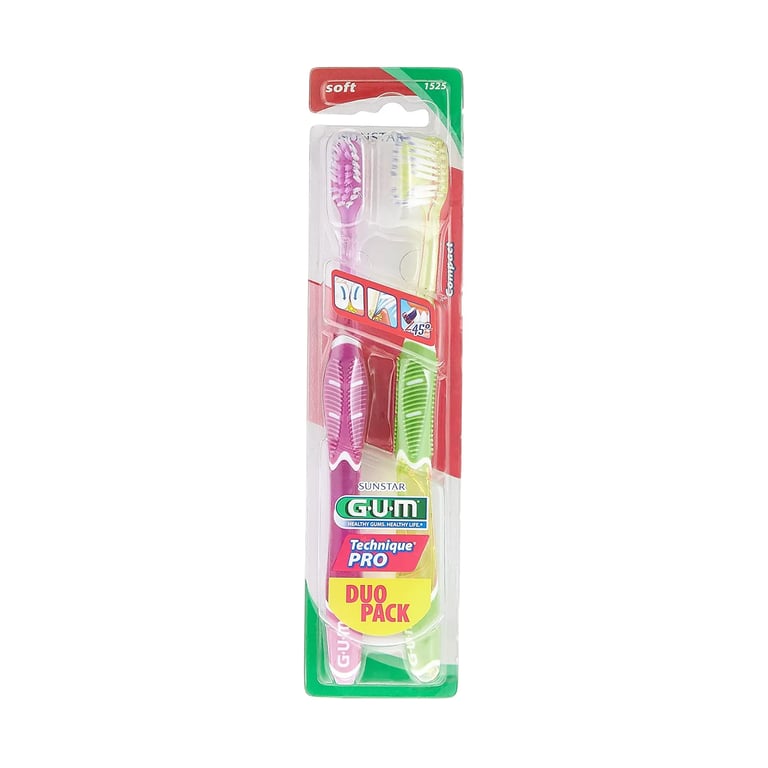 Gum Technique Pro Cepillo Suave 1525 Pack Duo