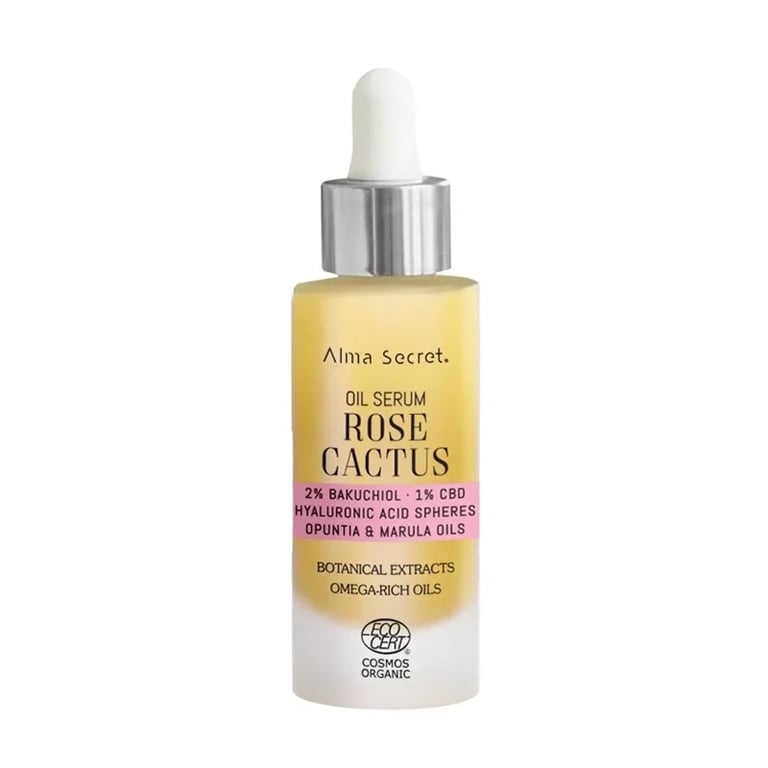 Sérum Aceite Rose Cactus 2% Bakuchiol 1% CBD Ácido Hialurónico