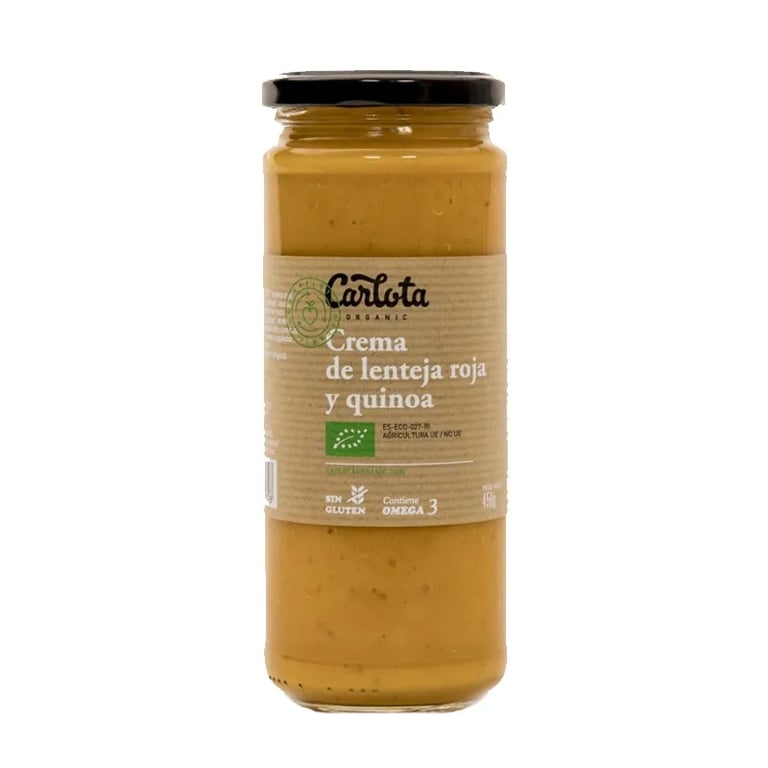 CREMA DE LENTEJA ROJA Y QUINOA
