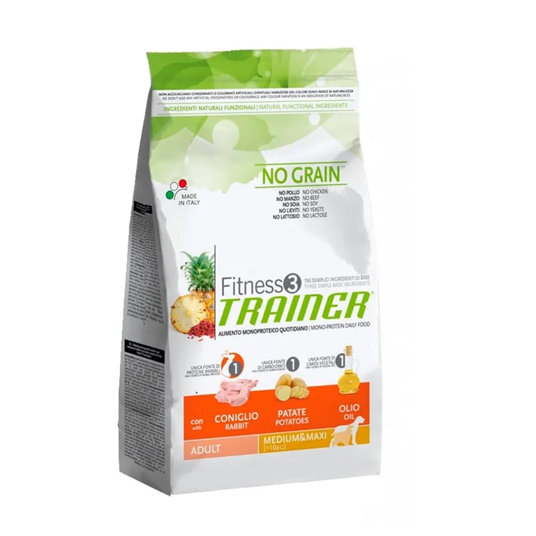 Fitness 3 Perro Adult Medium-Maxi Conejo y Patata