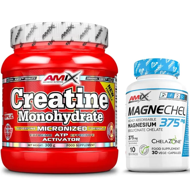 Pack Regalo Creatine Monohydrate 300g + Magnechel 30 Pacchetti