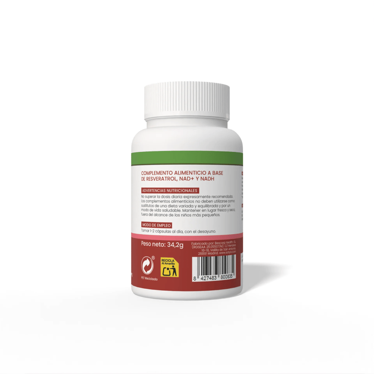NAD+ NADH & Trans-Resvératrol 570 mg - imagen 3 de 5