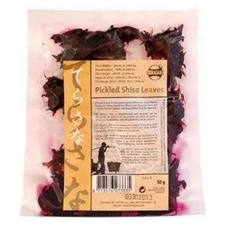 Eingelegte Shiso-Blätter Vegan
