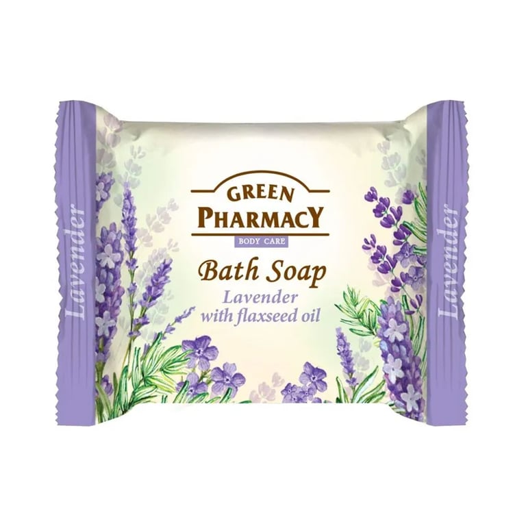 Jabón De Baño En Pastilla Lavanda Con Aceite De Linaza