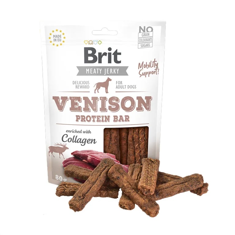 Meaty Jerky Snack Dog Protein Bar Gibier