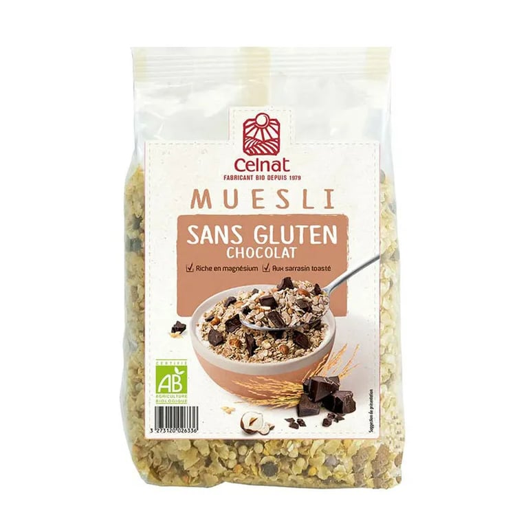 Muesli Sin Gluten Chocolate Bio