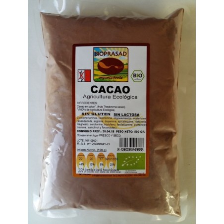 Cacao en Polvo Desgrasado Bio Sin Gluten Sin Lactosa - imagen 2 de 2