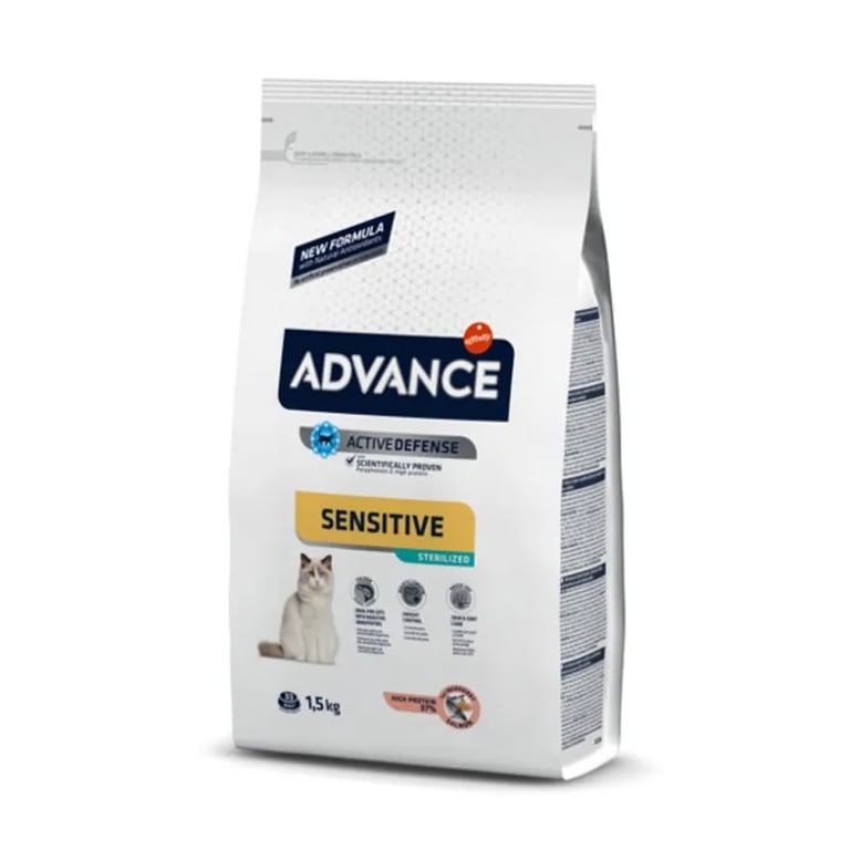 Comida Para Gatos Sterilized Sensitive Salmón y Cebada 10 Kg