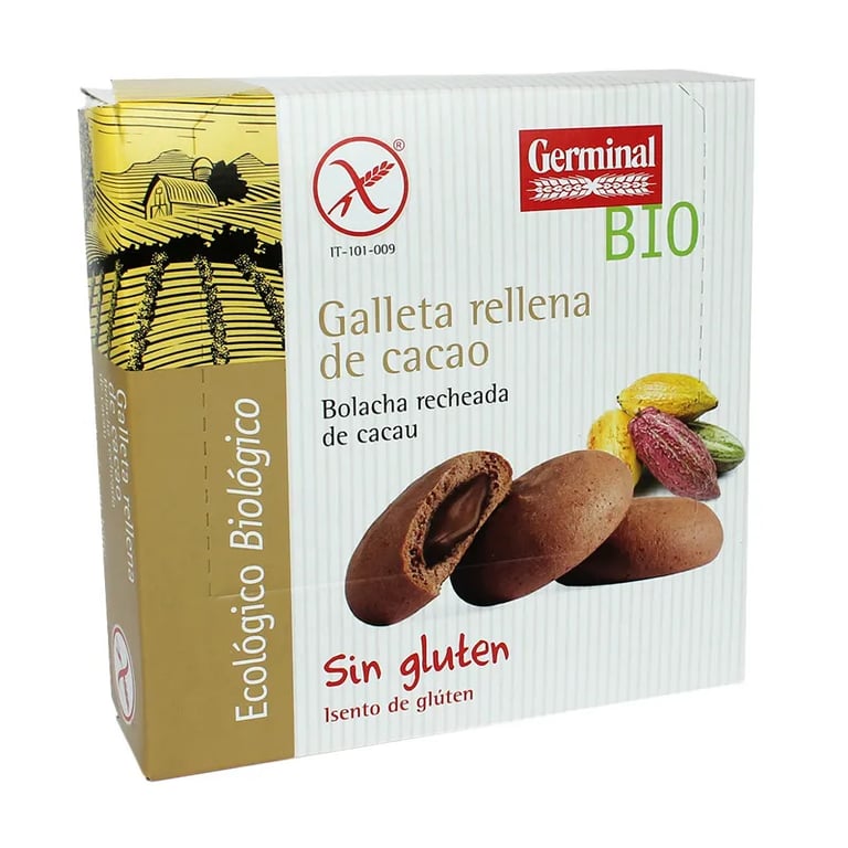 Biscotti Ripieni al Cacao senza Glutine Bio