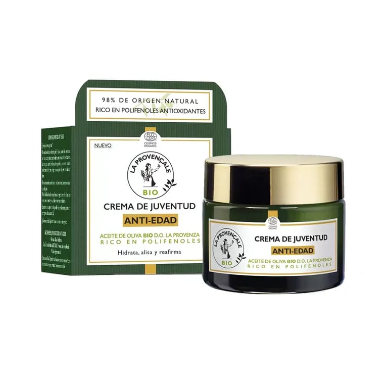 Crema De Juventud Anti-Edad Con Aceite de Oliva Bio