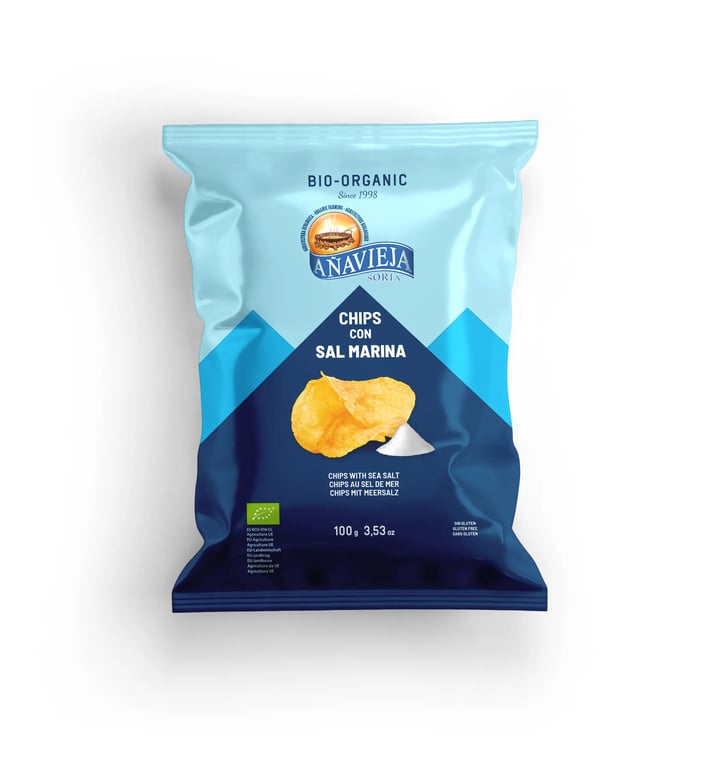 Patatas Chips Ecológicas con Sal Marina
