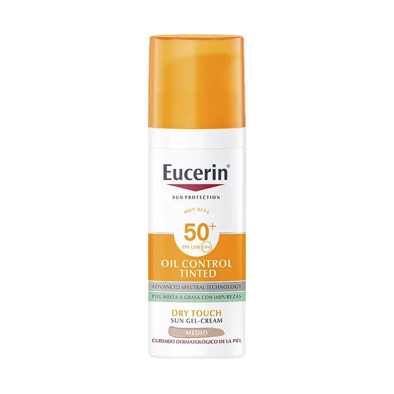 Eucerin Sun Gel Creme Oil Control Dry Touch LSF50+ Tinted #Medium