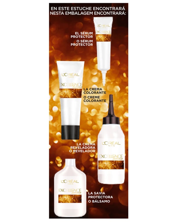 Excellence Intense Tönung #7,43 Kupfer-Blond Golden von L'Oreal Expert Professionnel