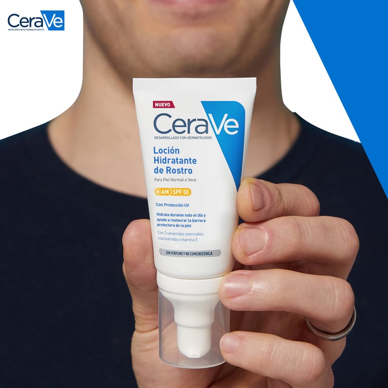 Cerave Loção Hidratante Facial Spf50 52 ml da Cerave