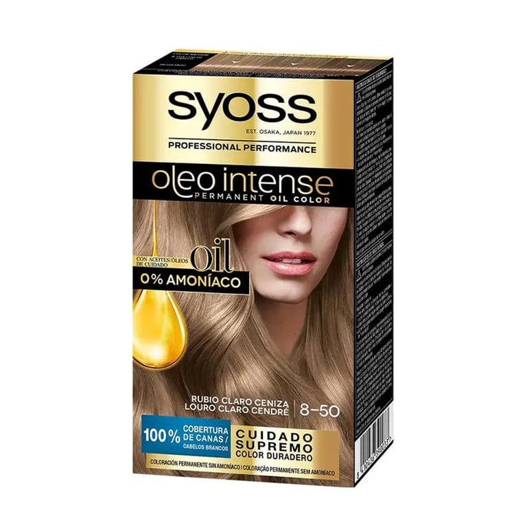 Oleo Intense Tinta senza Ammoniaca #8.50-Biondo Cenere