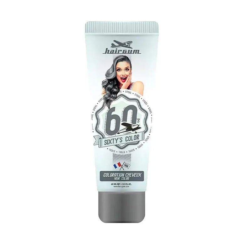 Sixty'S Color Hair Color #Steel