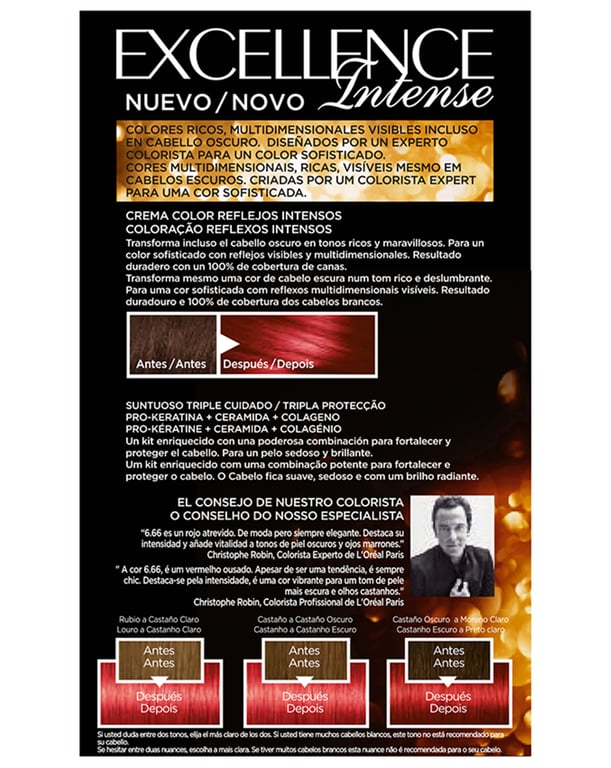 Excellence Intense Tönung #6,66 Intensives Rot von L'Oreal Paris