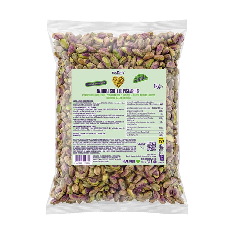Pistachos Naturales Sin Cáscara